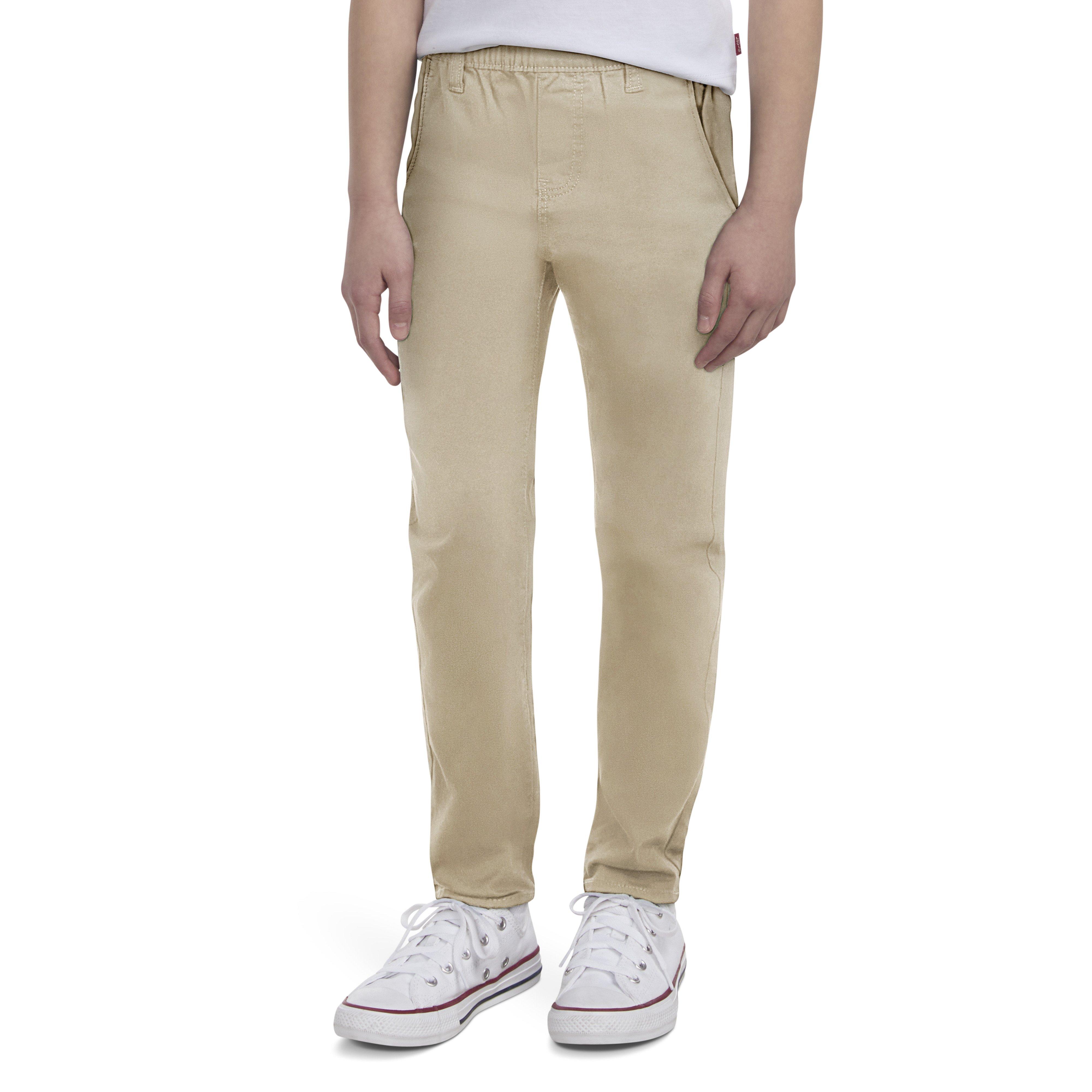 Levi's Little Girls' Pull on Uniform Pants - Beige - BEIGE